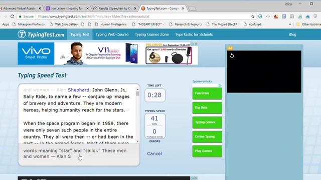 TypingTest Com   Complete Your Typing Test   Google Chrome 18 09 2018 11 29 05 AM