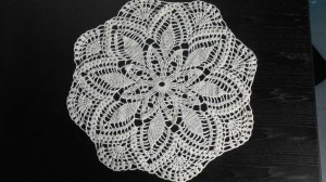 Круглая ажурная салфетка крючком. МК Марьюшка