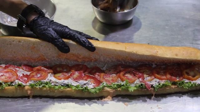 Indian Biggest Sub Sandwich | Biggest Sandwich | How to Cook India biggest Sandwich смотреть онлайн