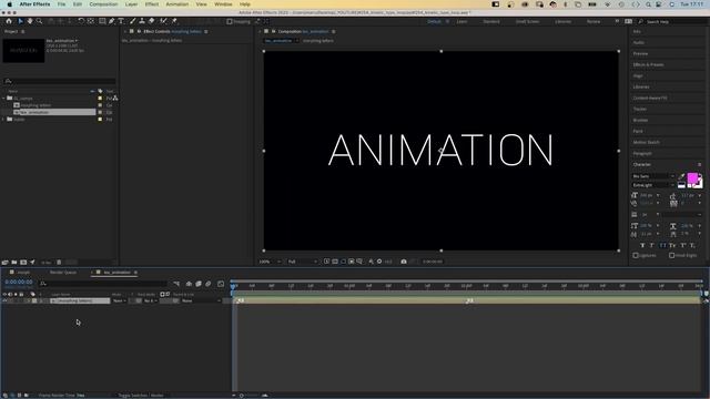 Kinetic Type Loop in After Effects | Tutorial смотреть онлайн
