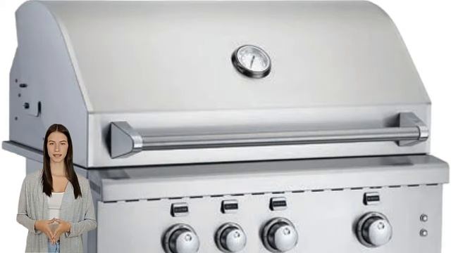 Broilmaster - 34" Stainless Built-in Gas BBQ Grill - 3 Bow Tie burners - 18,000 BTUs смотреть онлайн