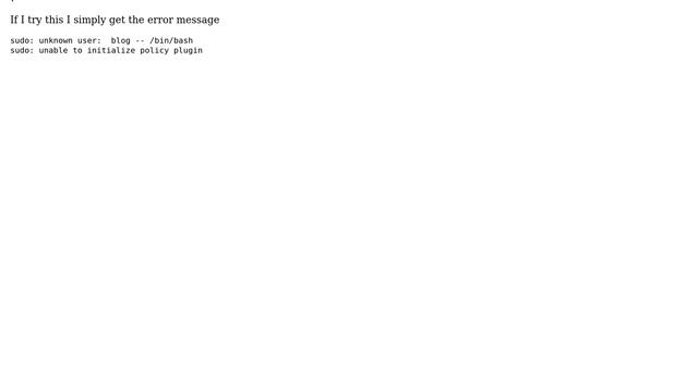 `sudo -u user` in shebang line (2 Solutions!!) смотреть онлайн