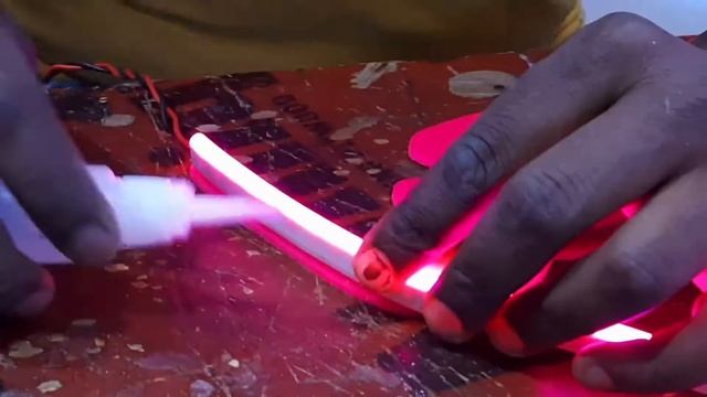 How to Make Neon Letter| Neon Raising | neon binding | neon Letter Kaise Banaye Lucknow смотреть онлайн