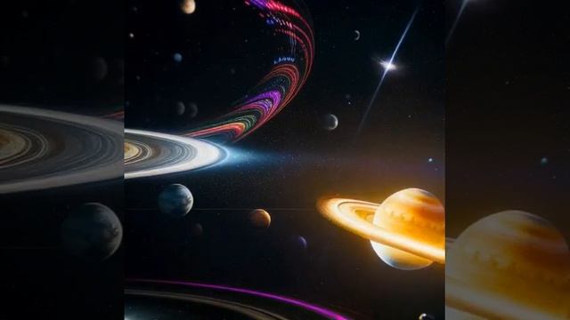 Star Celestial Body Heavenly Body Neptune Ice Giant Has Five Rings And Four Prominent Ring Arcs Dim