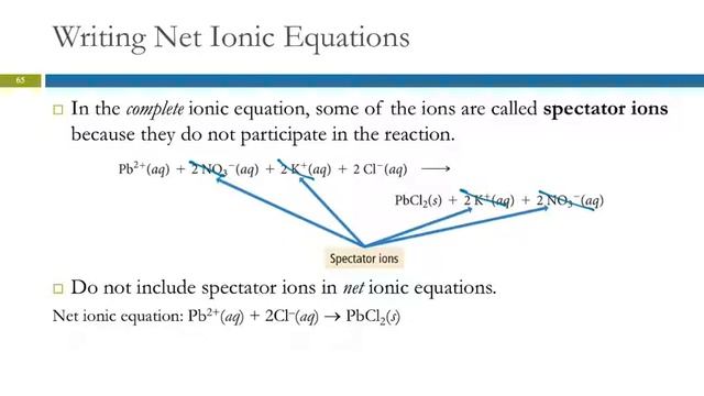 4.7 Representing Aqueous Reactions: Molecular, Ionic, & Complete Ionic Equations смотреть онлайн