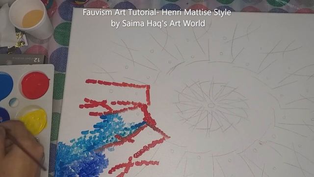 Fauvism: Fauvism in Henri Matisse style by Saima Haq. Henri Matisse. Painting tutorial for beginner смотреть онлайн