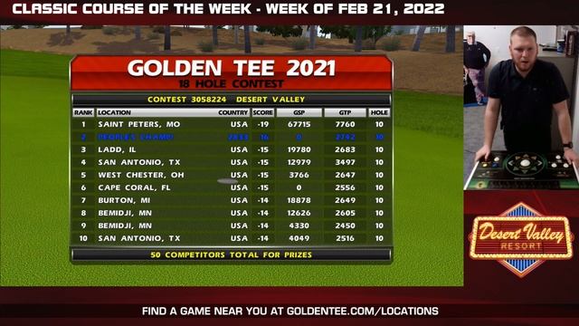 #GoldenTee Classic Course of the Week Preview - Week of Feb. 21, 2022 смотреть онлайн