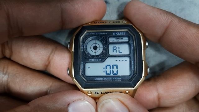 How To Setting Time SKEMI 1335 Digital Watch смотреть онлайн