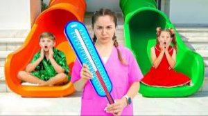 Рома с Другом сделали Горку на Лестнице (1)