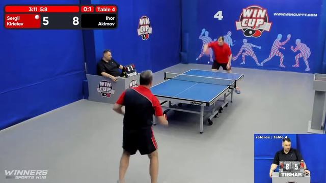 02:30 Киреев Сергей (0:3) Акимов Игорь стол 4 ЮГ-7 14.06.22 смотреть онлайн