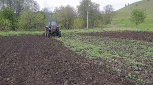 Испытание самодельного культиватора в паре с МТЗ-82