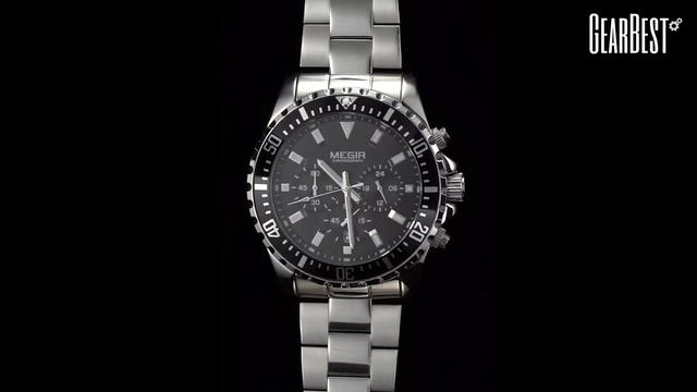 MEGIR MN2064 Men Quartz Watch - GearBest.com смотреть онлайн