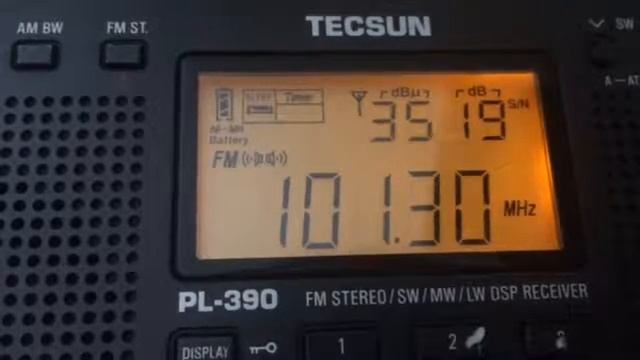 Радио Мир на 101.3 Мгц, г.Рубцовск, прием в 90 км от города на внешнюю антенну. смотреть онлайн