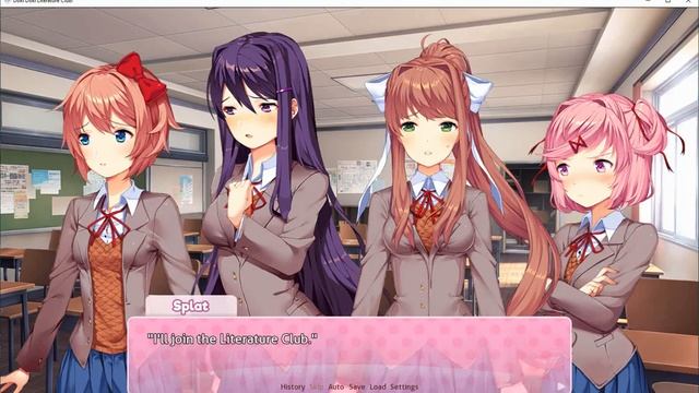 Doki Doki Literature Club Ep. 9 (Officially joining the club... do we have to do writing now?) смотреть онлайн