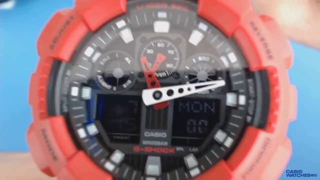 Casio G-Shock GA-100B-4A смотреть онлайн