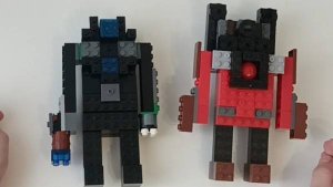 Скибиди титаны из конструктора Лего