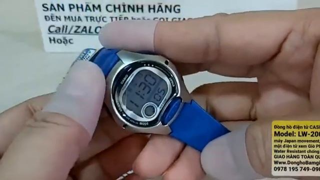 Đồng Hồ điện Tử Nữ Casio LW-200-2AVDF Chính Hãng (DonghoBamGiay.com, Call 0916 658 628-0903 664 519