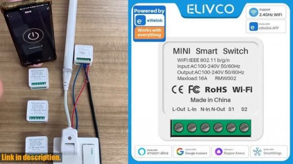 Ultimate Smart Home Control: 16A Ewelink Wifi Switch Mini Smart 2-Way DIY Circuit Breaker