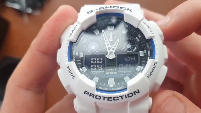 Unboxing 📦 Casio G Shock Weiß GA-100B-7AER (DE) смотреть онлайн