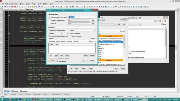 Voice to commands   with  Voice Macro