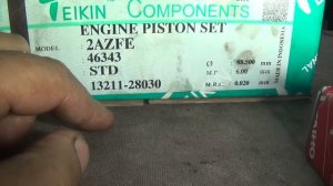 Toyota Camry 2.4 2AZ-FE ремонт двигателя