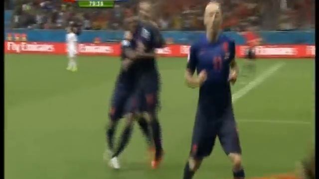 Arjen Robben 37 km/h and dancing celebration смотреть онлайн