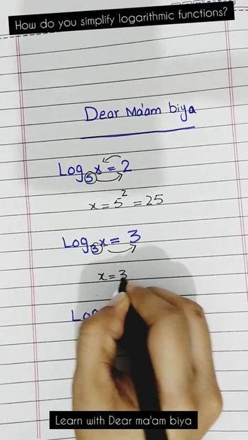 How do you simplify logarithmic functions? #mathematics #mathtricks #shorttutorial смотреть онлайн