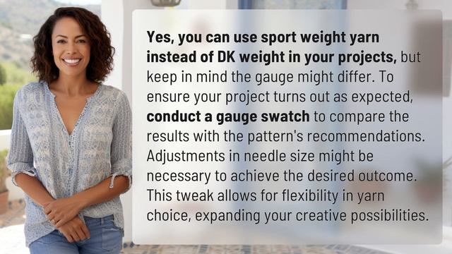 Can I use sport weight instead of DK? смотреть онлайн