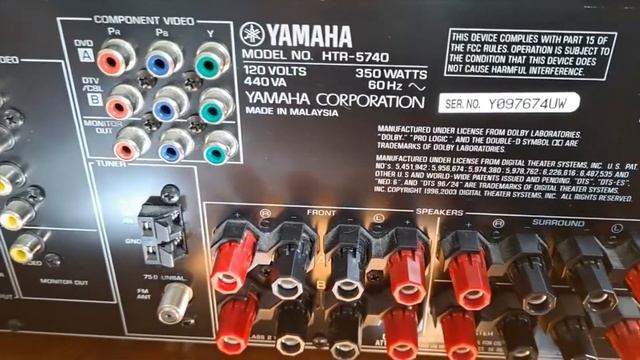 YAMAHA av receiver HTR 5740 смотреть онлайн
