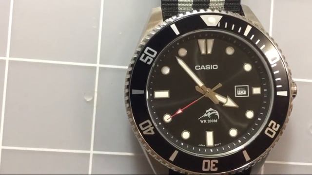 Watch Casio Men's MDV106 1AV 200M Duro Analog Watch, Black смотреть онлайн