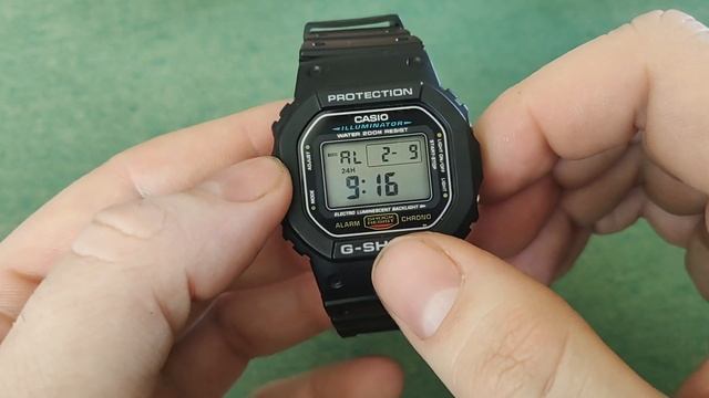 how to set an alarm on a Casio g-shock DW 5600e смотреть онлайн