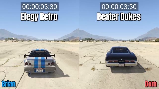 GTA 5 ONLINE - BRIAN VS DOM (PAUL WALKER VS VIN DIESEL) смотреть онлайн