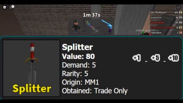 ROBLOX MM2 Splitter Classic/Vintage REVIEW | 9454dog