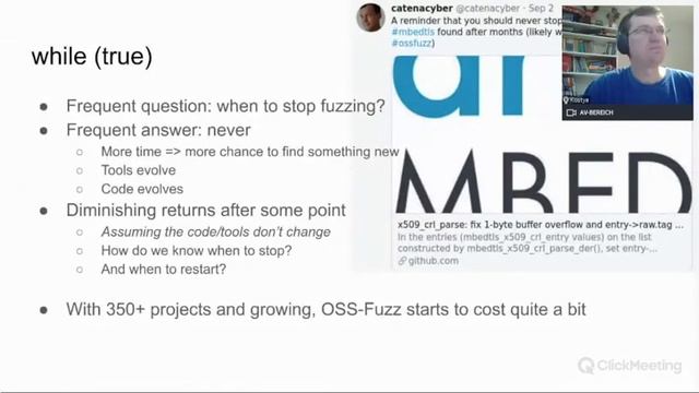Kostya Serebryany: Top N Challenges of "Deep" Fuzzing @FuzzCon Europe 2020 смотреть онлайн