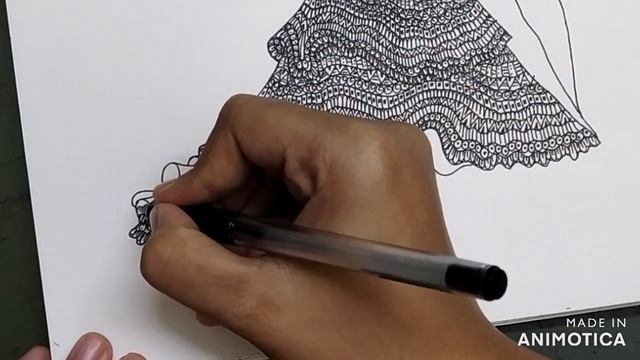How to draw Mandala art of romantic couple | Valentines day drawing | Zentangle gown | Doodle art смотреть онлайн