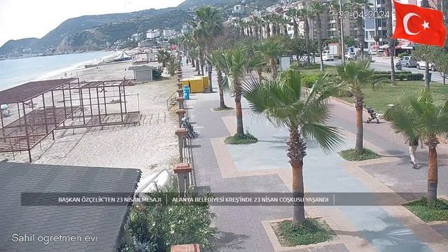 Alanya Live camera. KLEOPATRA BEACH. Alanya Turkey 22.04.2024 #alanya #turkey #livestream #wether смотреть онлайн