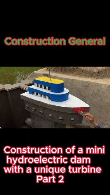 Build a small hydroelectric dam with a unique water turbine power plants смотреть онлайн