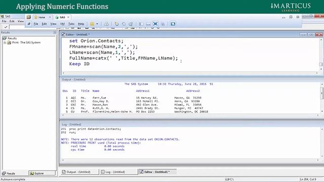 Applying Numeric Functions смотреть онлайн