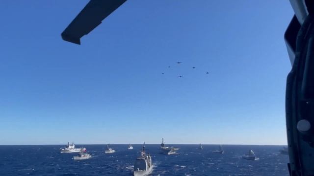 NATO Ships Sail In Formation In Support Of Neptune Strike 2022