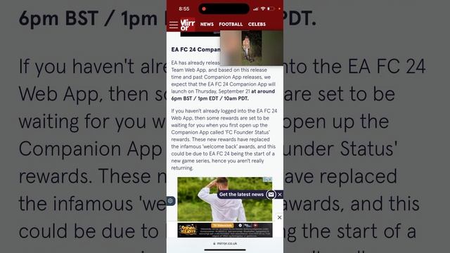 EA FC Companion Mobile App 2024 - when is it out on App Store? смотреть онлайн