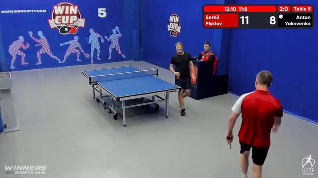 22:30 Serhii Pisklov 3-1 Anton Yakovenko   South 6  WIN CUP 09.09.2022 WINCUP | TABLE TENNIS