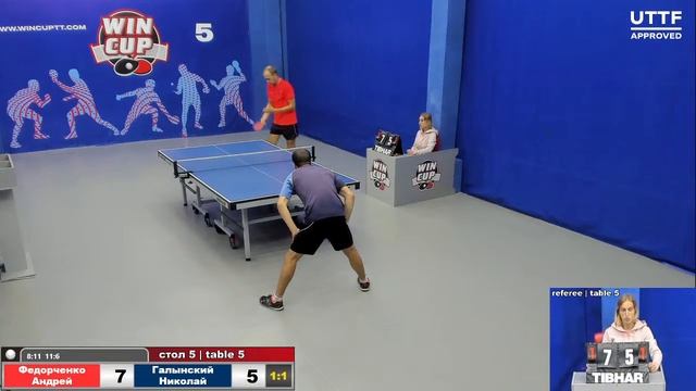 13:30 Федорченко Андрей 2-3 Галынский Николай cтол 5 ЮГ-2 29.09.21 смотреть онлайн