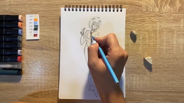 Как нарисовать Рэй карандашом и скетч маркерами | Рисунок для детей, поэтапно и легко смотреть онлайн