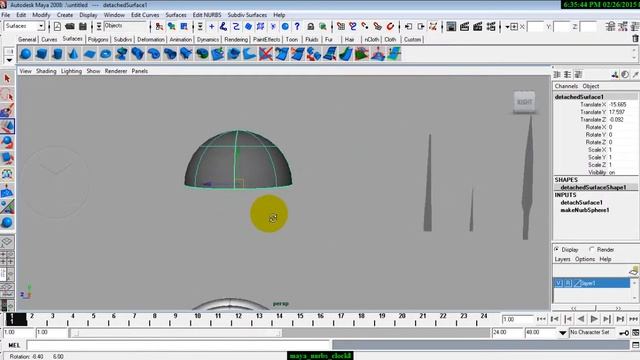 Maya-Nurbs Modeling смотреть онлайн