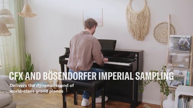 Yamaha Clavinova CLP-835 Digital Piano Overview смотреть онлайн