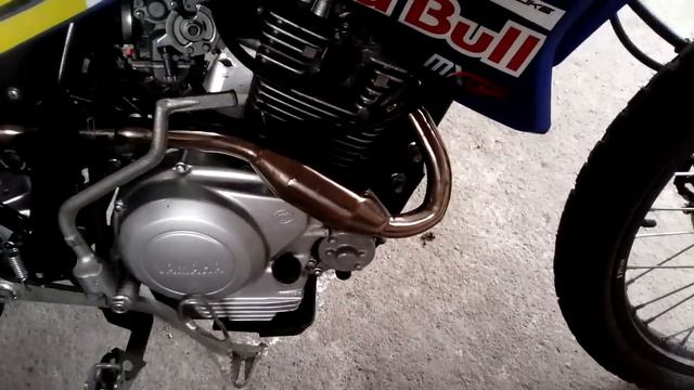 yamaha xtz 125 customized full system namban muffler with powerbomb elbow смотреть онлайн