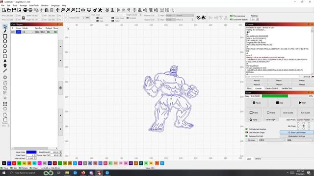 Elegoo Phecda Lightburn Engraving