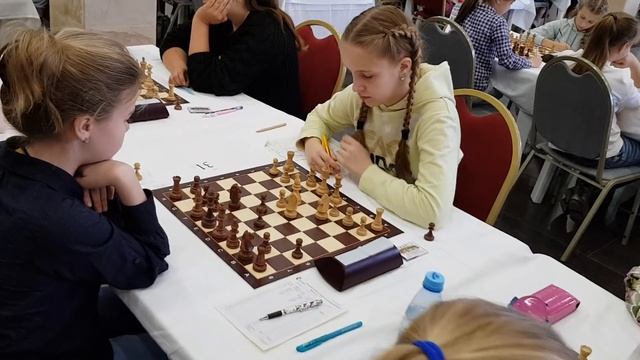 Russian Chess Girls Play In Susdal. 2018-11-08.