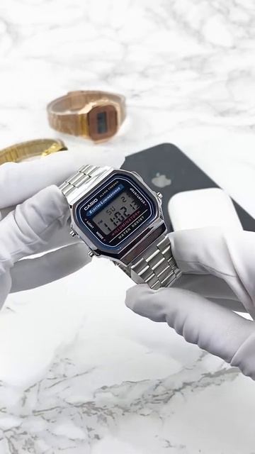 Мужские наручные часы Casio Illuminator F-91W Silver-Black New смотреть онлайн