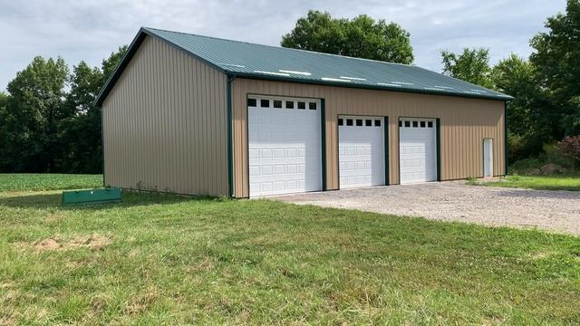 40x48 pole barn 14’ Built in 4 days..| 3 Bay Storage Building смотреть онлайн
